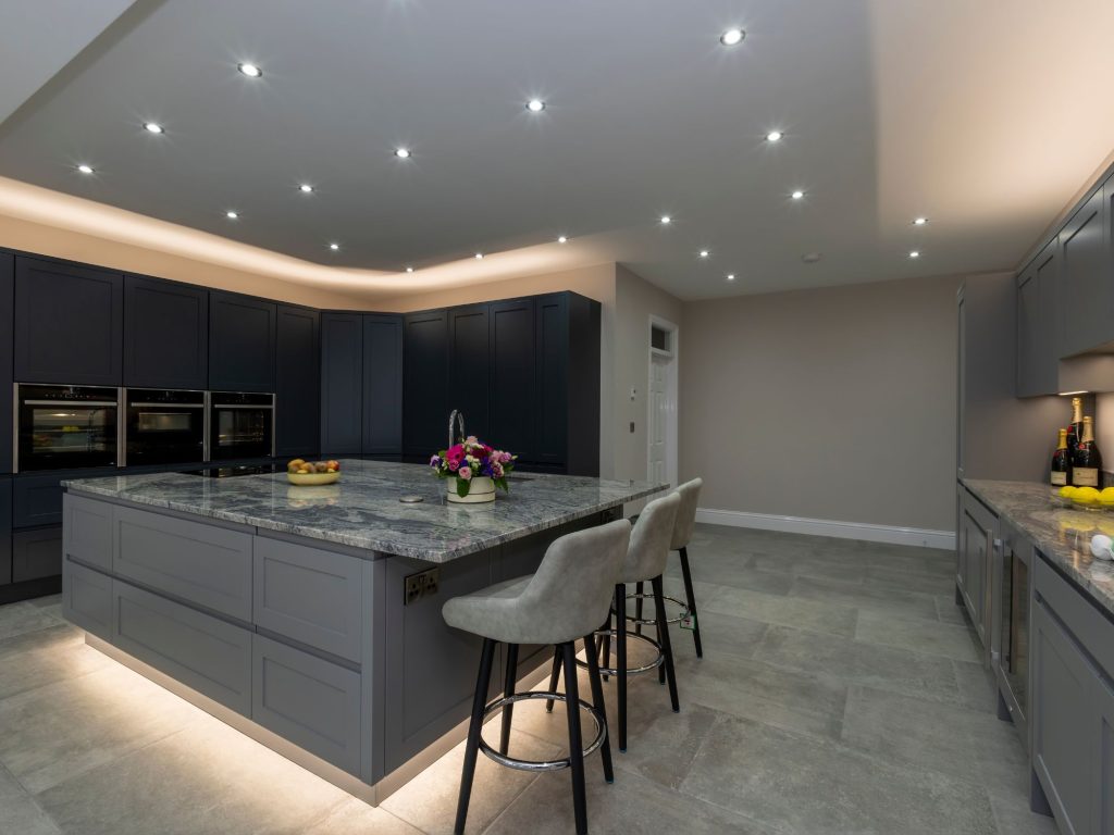 kitchen with Melissa grey kitchen doors